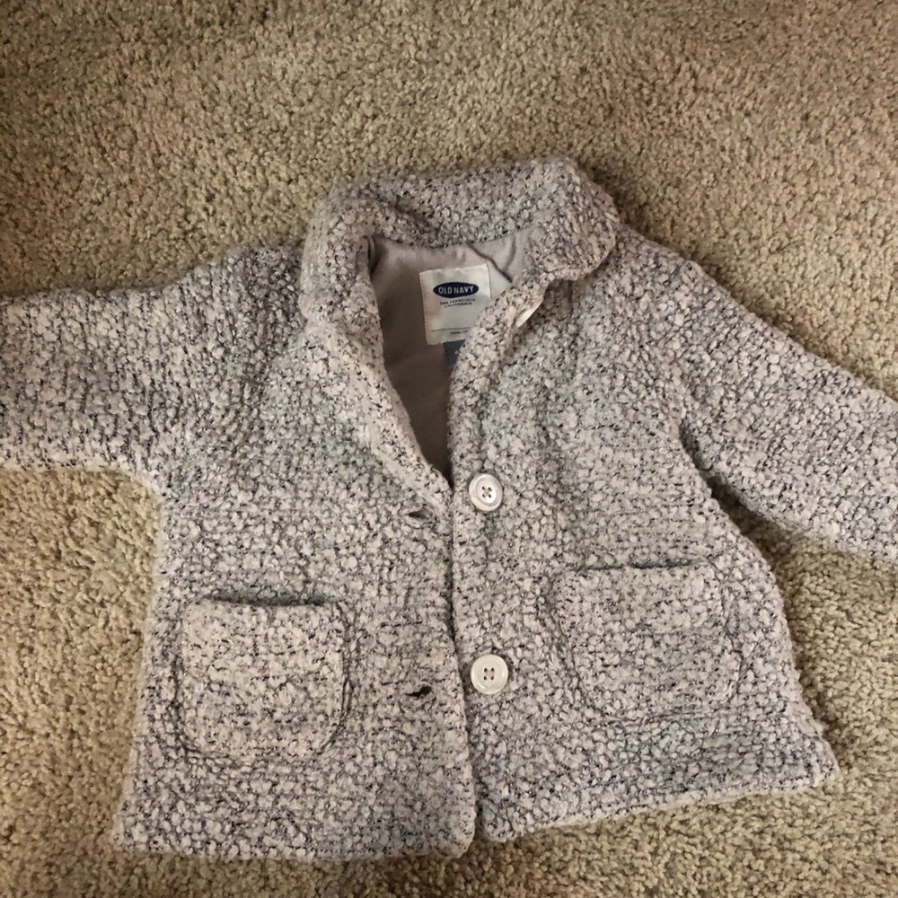 Old navy girls pea coat💕 super cute grey